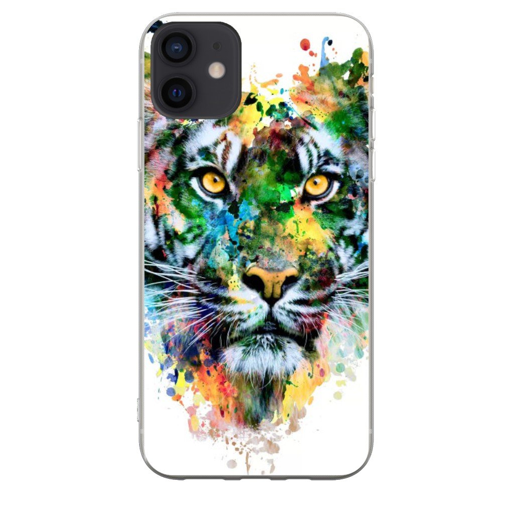 Coque Anim'Art Tigre Multicolore - AnimaCase