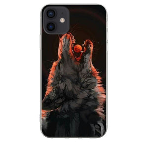 Coque Loup Lune Rouge - AnimaCase